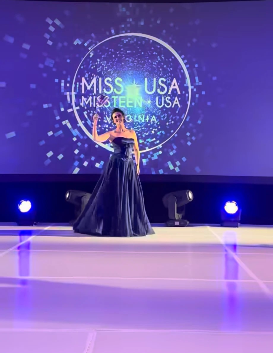 Chef Tzarina on stage at Miss USA Virginia