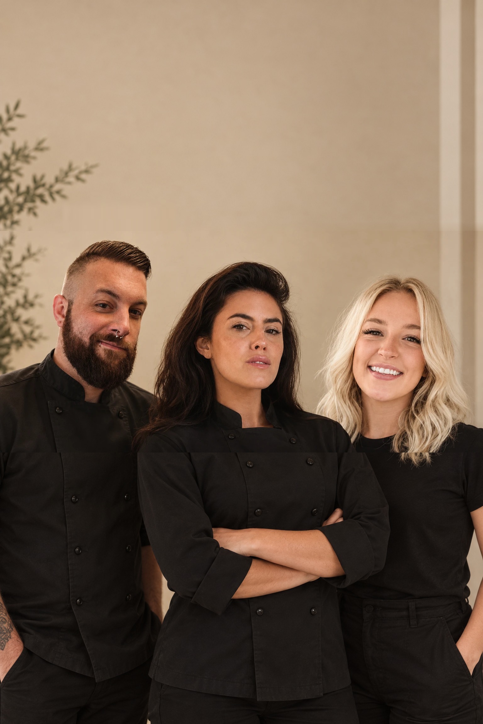 Chef Tzarina and her private dinner team