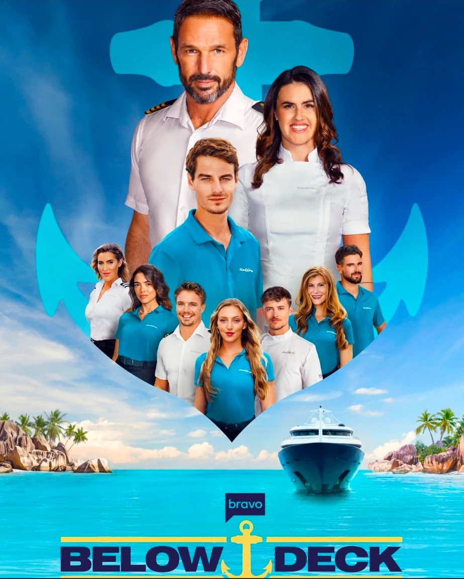 Below Deck cast poster with Chef Tzarina